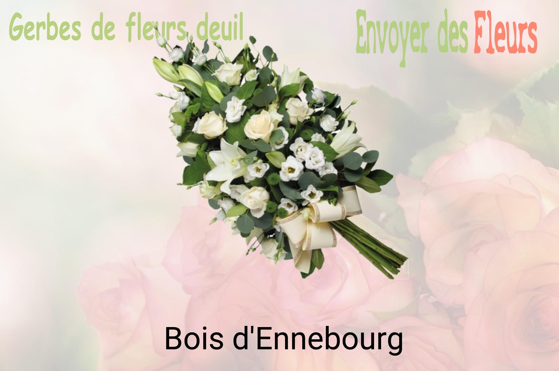 Gerbe de fleurs de deuil livrée à Bois-d'Ennebourg